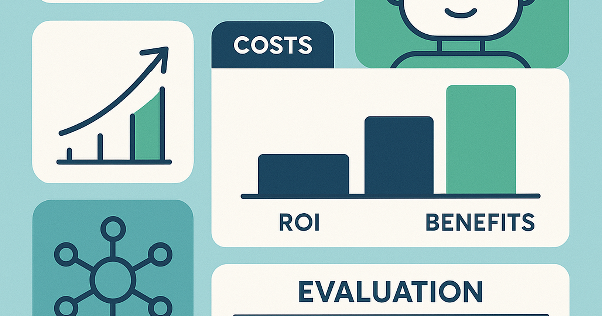 Cost-benefit analysis framework for AI business founder tools with evaluation metrics and ROI calculations