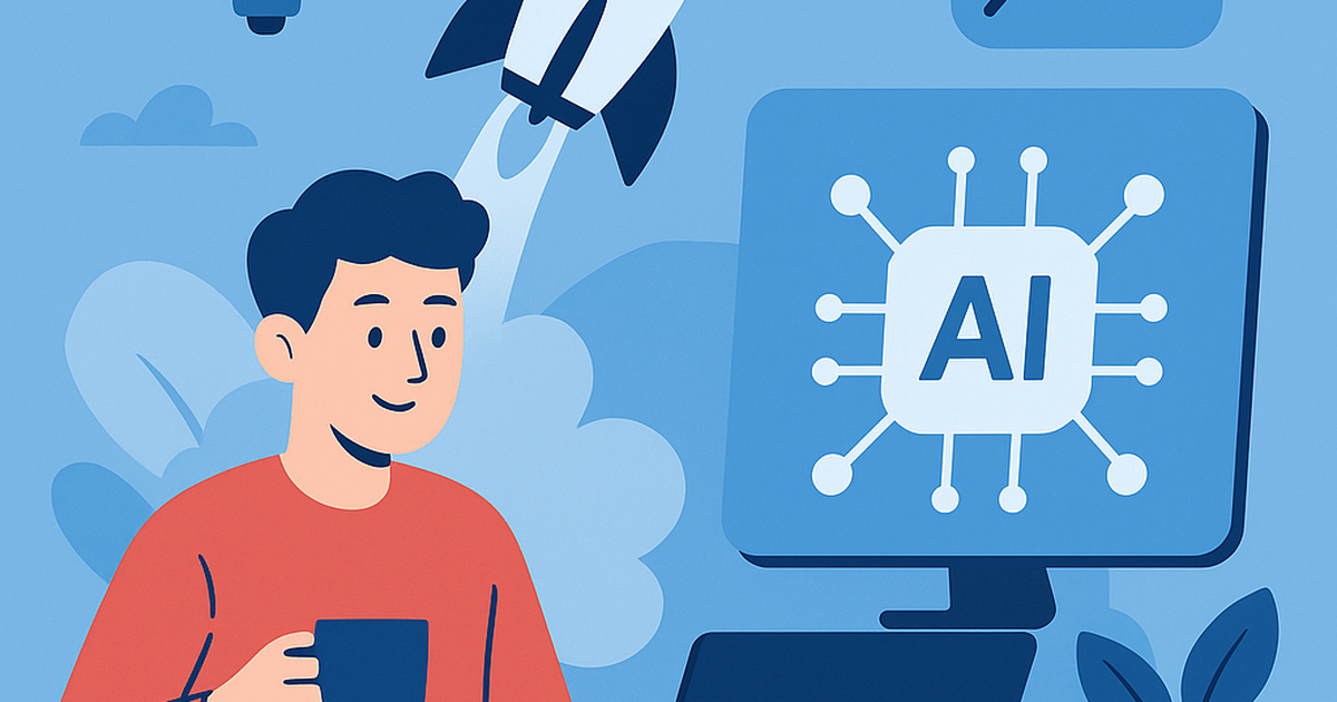 Illustration of AI generating startup ideas