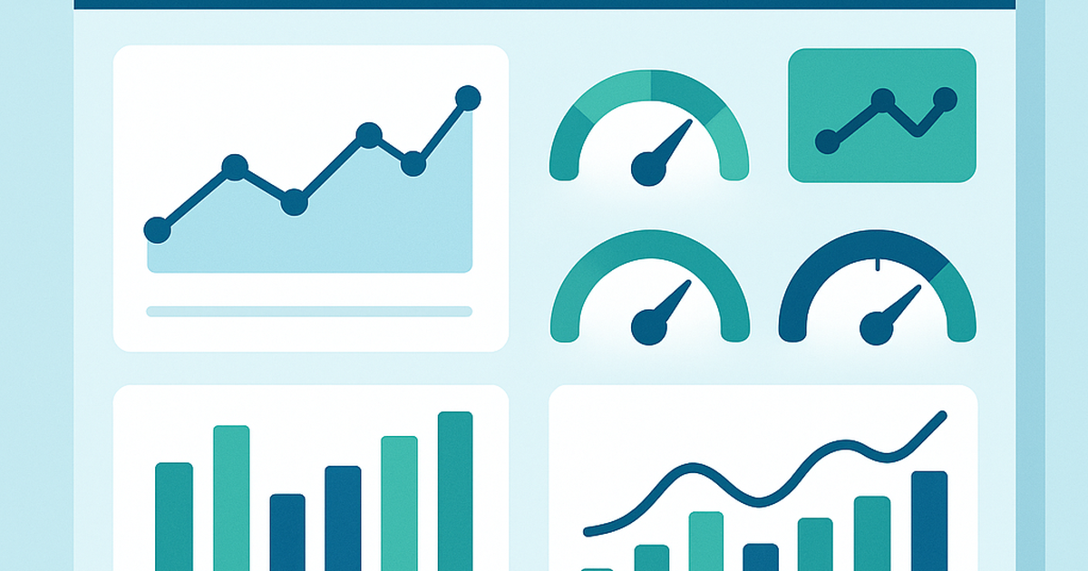 Performance optimization dashboard illustration for no-code SaaS applications showing speed metrics and analytics charts