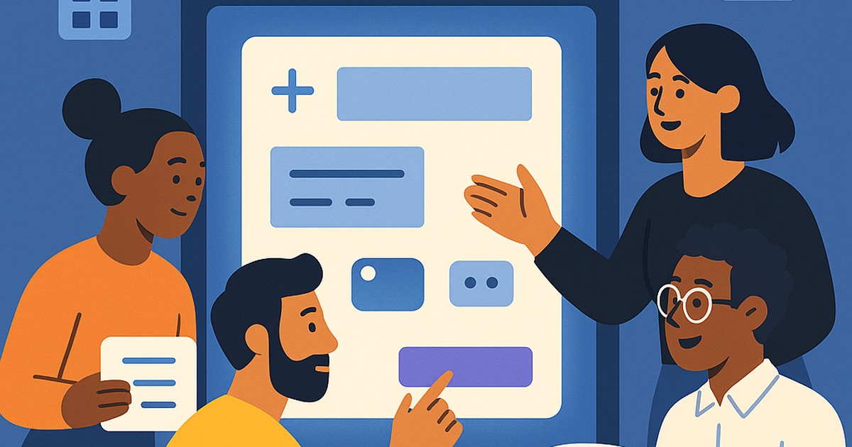 Founders building a SaaS application using a no-code platform, illustrating rapid development and collaboration.