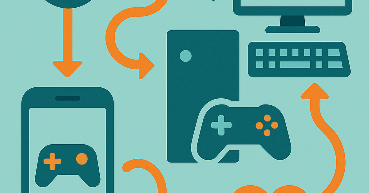 Indie game discovery platforms visualization showing connected gaming ecosystems and user discovery pathways