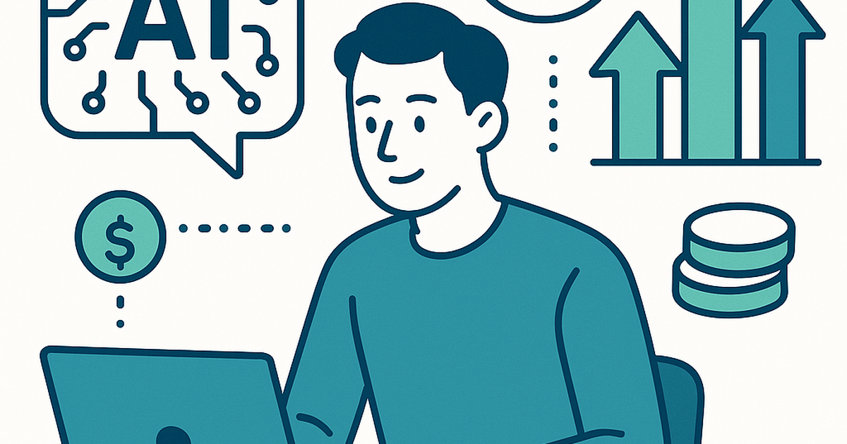 Bootstrap founder implementing AI tools with budget optimization and growth metrics visualization