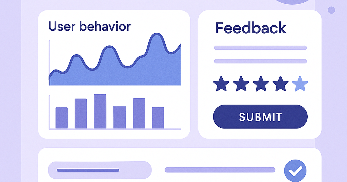 Insight lab validation dashboard showing behavioral data analytics and user feedback integration for product validation
