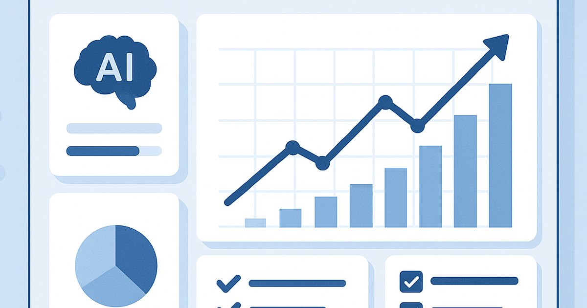 Enterprise AI ROI measurement dashboard showing financial performance metrics and governance framework for AI initiatives