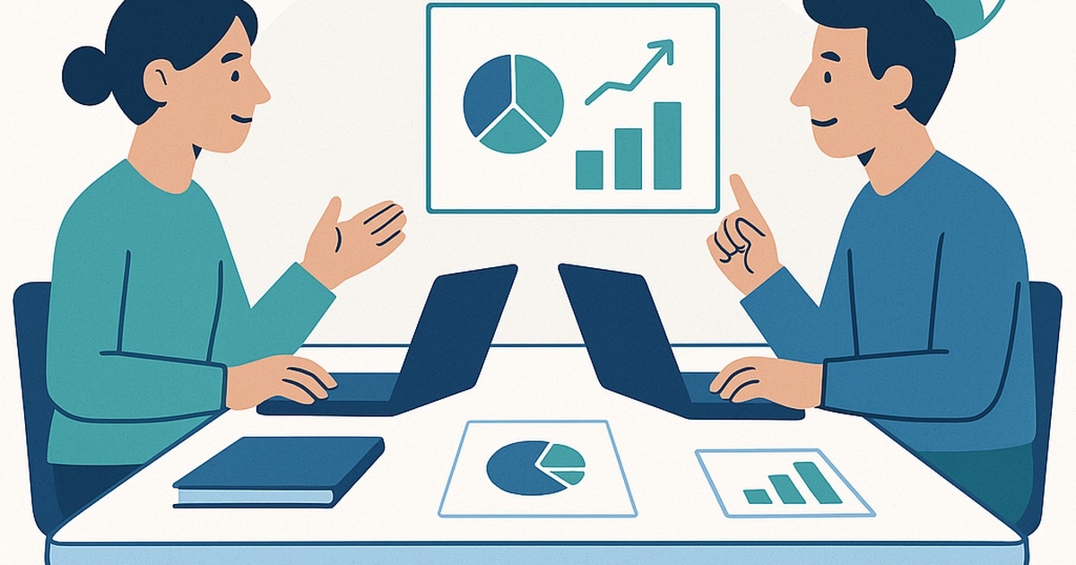 Customer interview validation process illustration showing founder conducting structured software validation conversation with potential customer