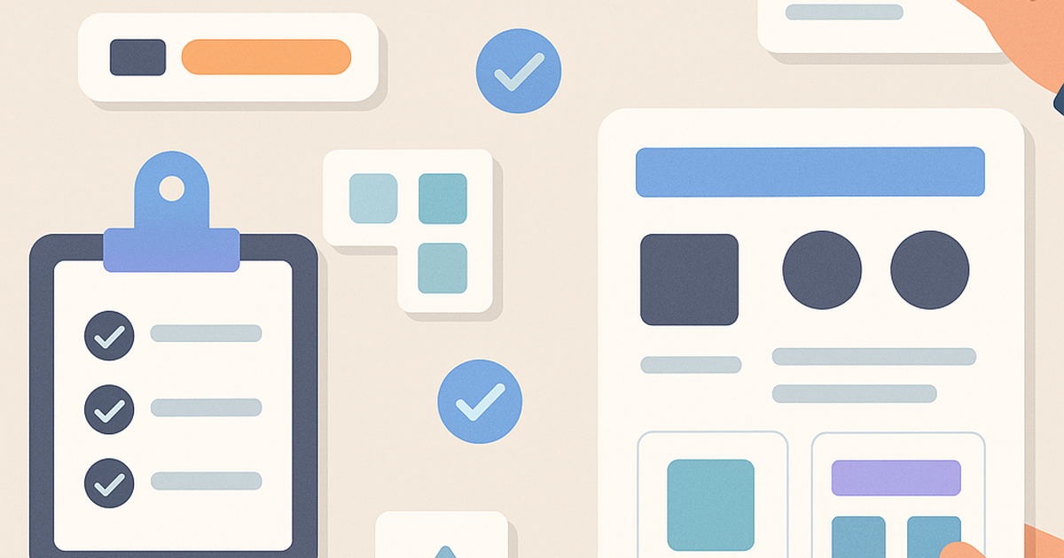 Modular design system components assembling into validated product prototypes for systematic idea validation