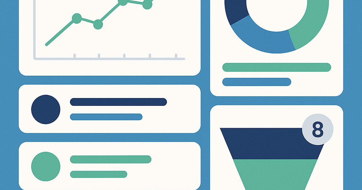 Innovation generator metrics dashboard showing idea pipeline tracking, conversion rates, and success analytics for startup founders