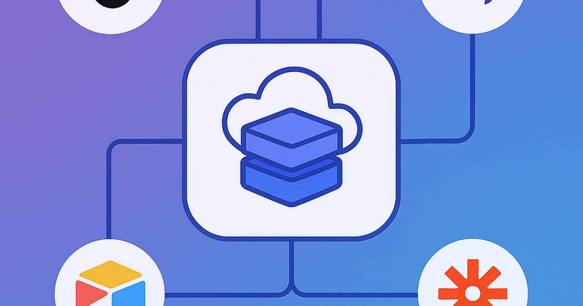 No-code SaaS platform architecture diagram showing integrated tools and workflow connections for building software without programming