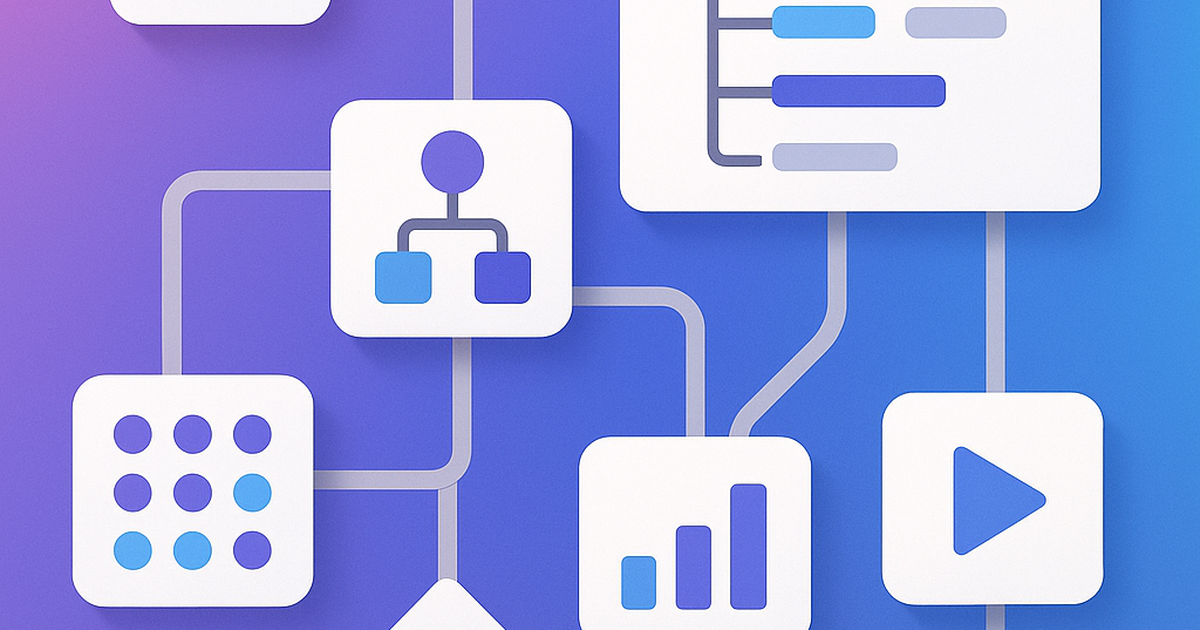 Visual representation of no-code SaaS platform workflows with connected nodes and automation elements