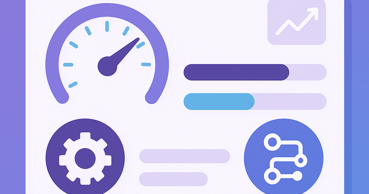 SaaS performance comparison dashboard showing speed metrics and benchmarks between no-code and custom solutions