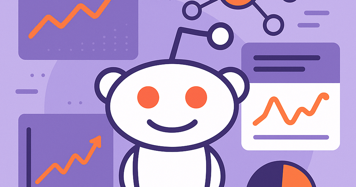 Reddit trend analysis illustration showing viral marketing analytics and trending topic detection for social media campaigns