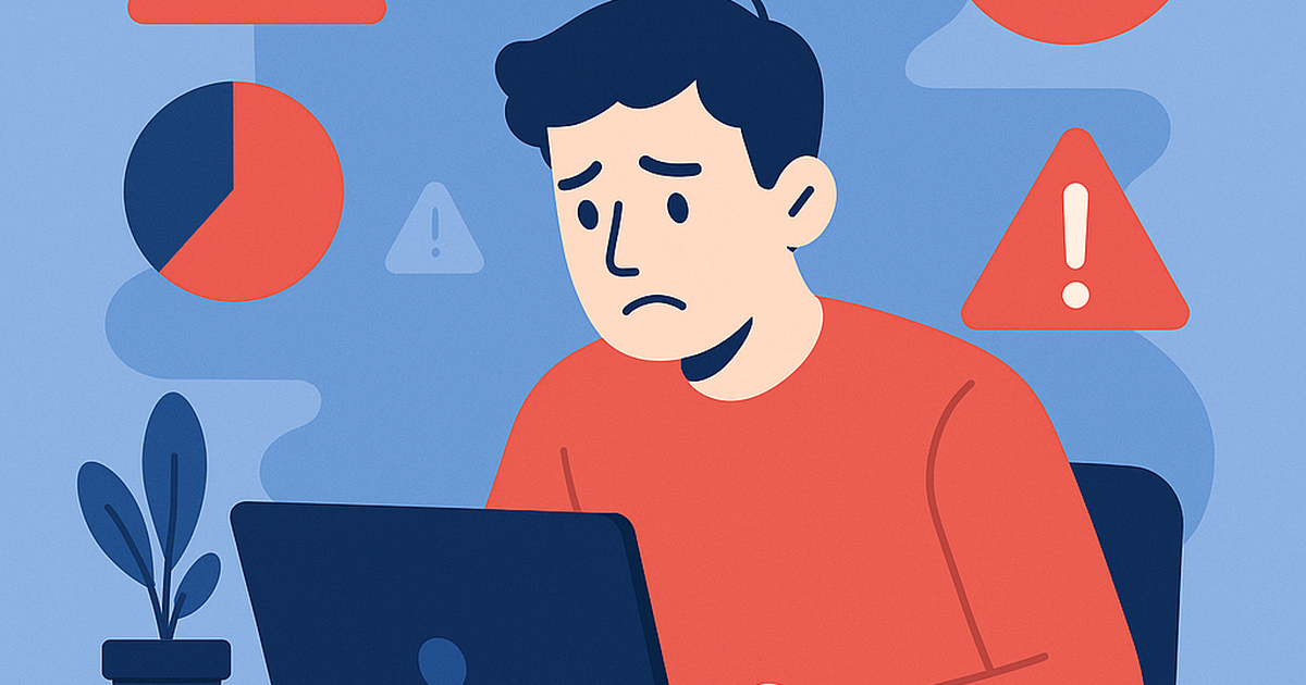Illustration of SaaS founder surrounded by validation warning signs and failure statistics
