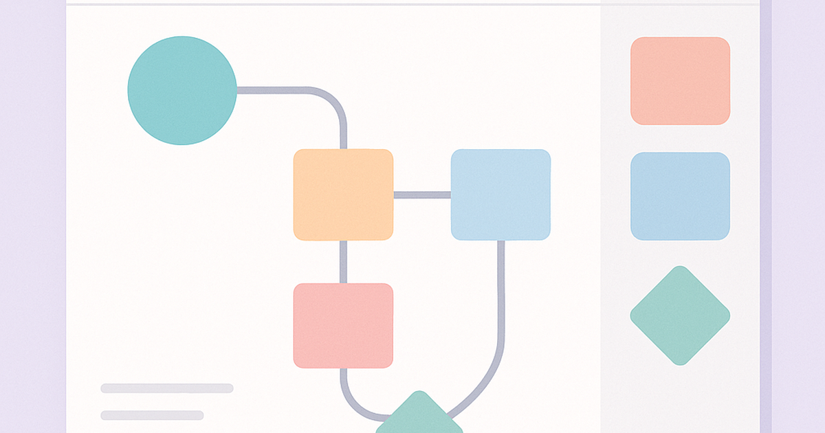 Illustration of a low-code SaaS workflow builder with connected sequence nodes and modular building blocks