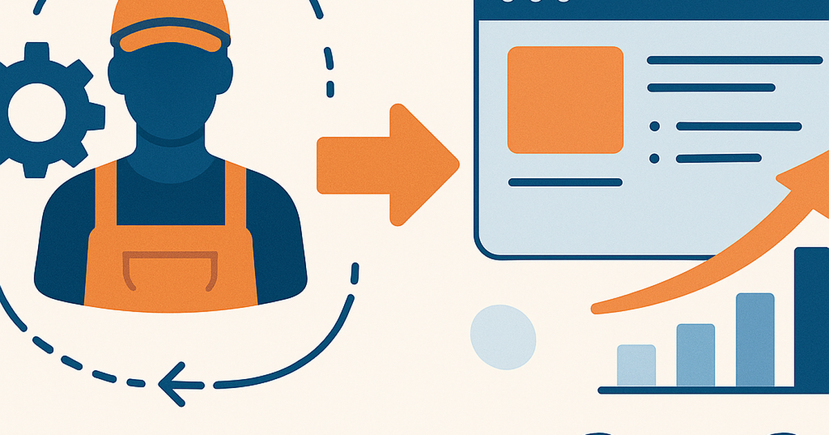 Service to product transformation illustration showing workflow automation and business scaling