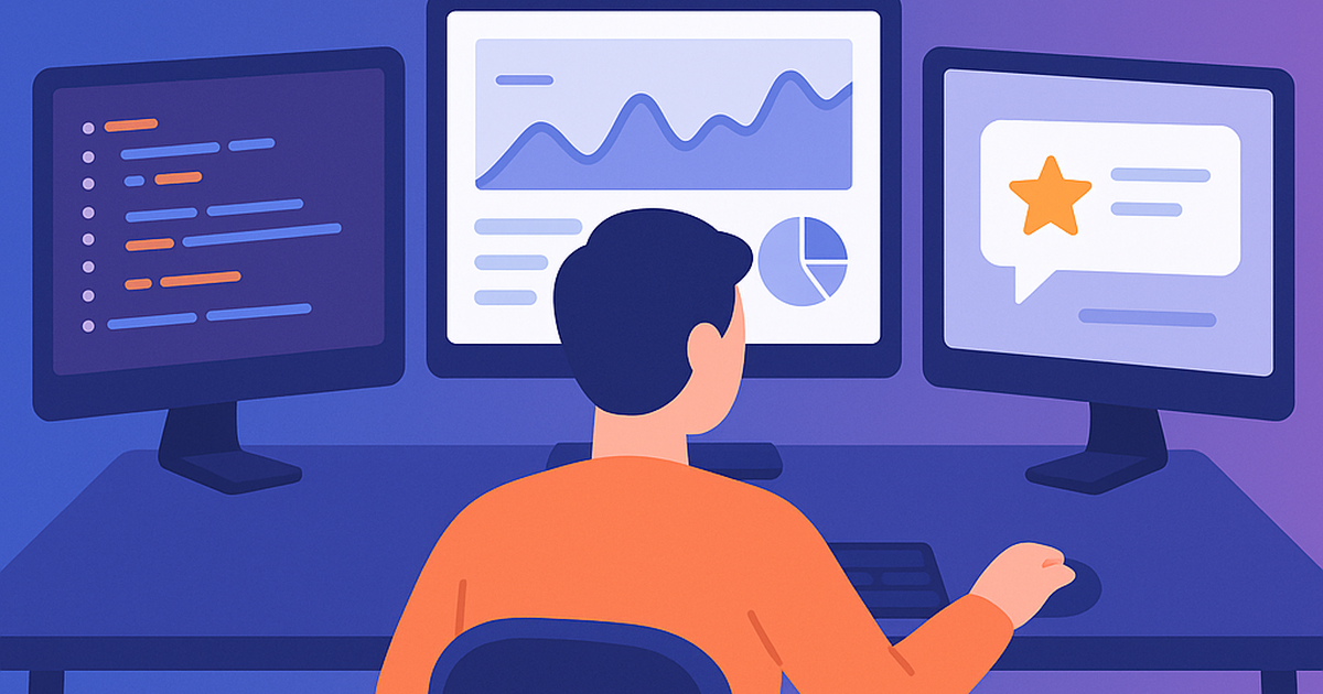 Solo developer building SaaS products with multiple technology tools and analytics dashboards