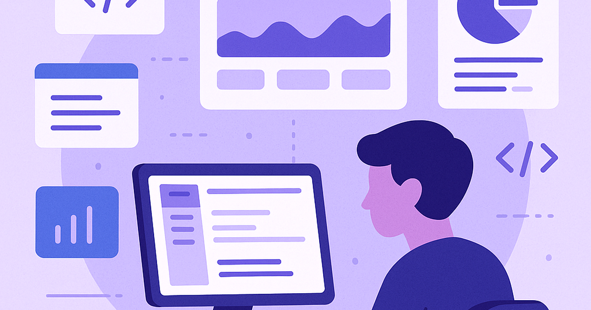 Solopreneur SaaS builder working on software development with multiple screen interfaces and business metrics displayed