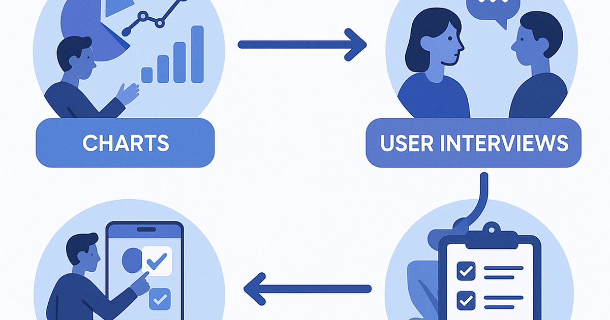 Startup idea validation framework process visualization showing customer interviews, market analysis, and testing phases