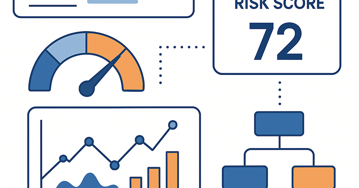 Risk assessment metrics dashboard for startup idea validation with interconnected charts and decision frameworks