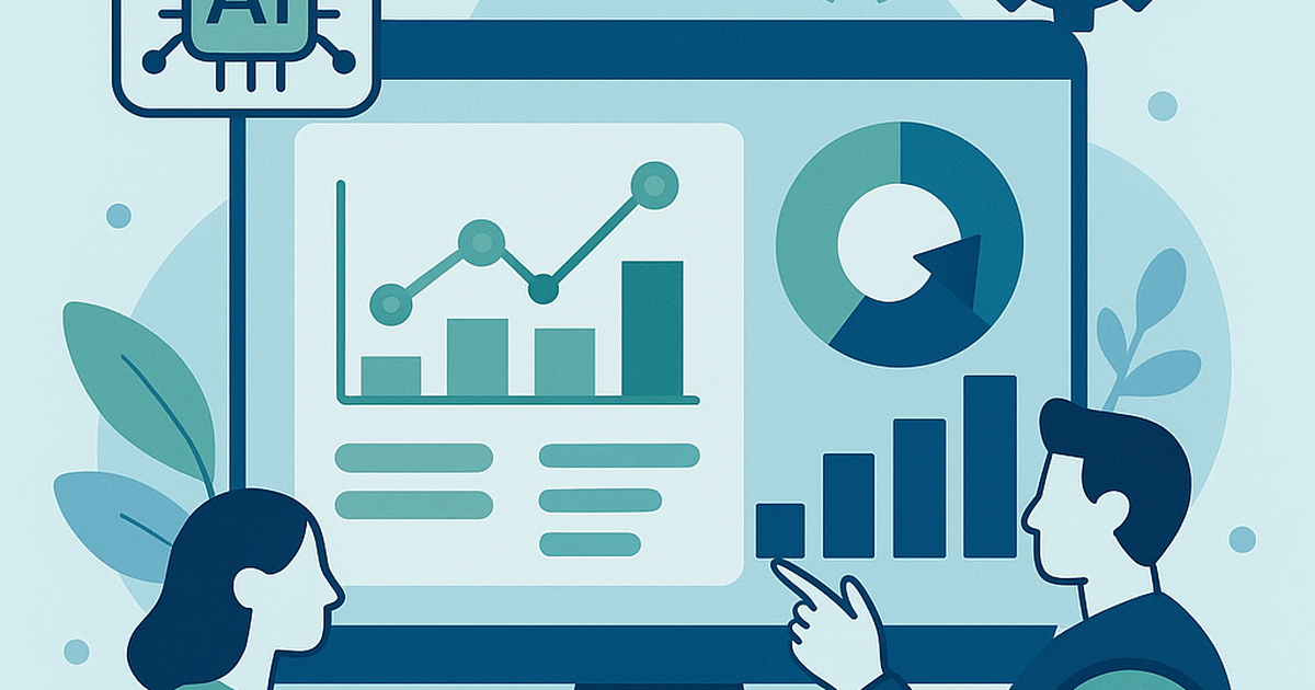 AI tools dashboard showing operational ROI metrics and process improvement analytics